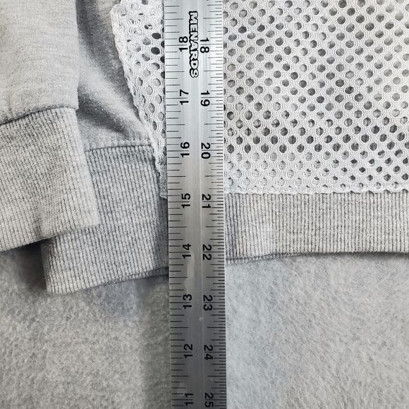 Champion Hoodie Kids XL Grey Reverse Weave Mesh Net Pocket Sweatshirt Pullover - Picture 4 of 10